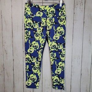 New Victoria Secret VSX Sport Legging Knockout Tight Capri Sz Small Flower NWT